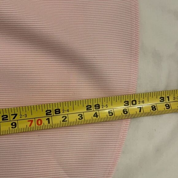 Jos A Bank Pink Striped Button Up Dress Mens Shirt 16-32 Preppy Career Easter - Picture 8 of 11